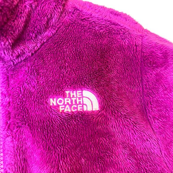TNF Girls Fleece Jacket Full Zip Soft Plush in Magenta Little Girl Medium / 10 - Picture 3 of 12